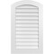 Ekena Millwork Arch Top Surface Mount PVC Gable Vent: Functional, w/ 3-1/2"W x 1"P Standard Frame, 24"W x 40"H GVPAR24X4001SF - alternate 1